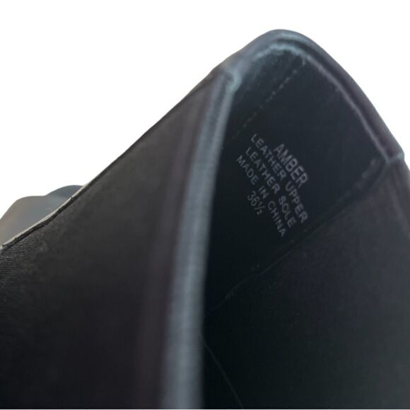 ASH | Amber Black Leather Stiletto Open-Toe Booties (5.5) - Picture 9 of 10